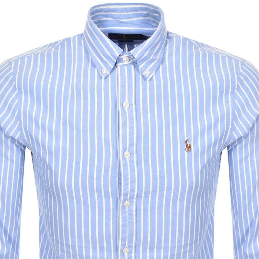 Alternative Image for ProductRalph Lauren Long Sleeved Slim Fit Shirt Blue2